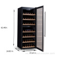 Venta caliente Freestanding Slender Tall Fin Wine Nevera